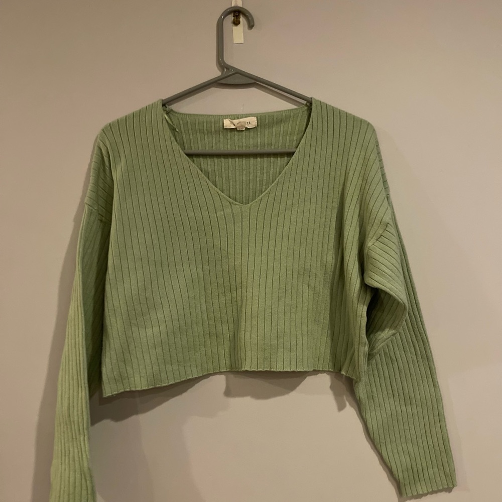 green pacsun LA hearts sweater